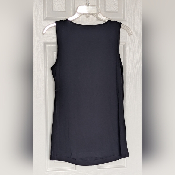 Design History Women's (Size L) Tank Top w/Cowl Neck & Sequins on Shoulders - Picture 8 of 13